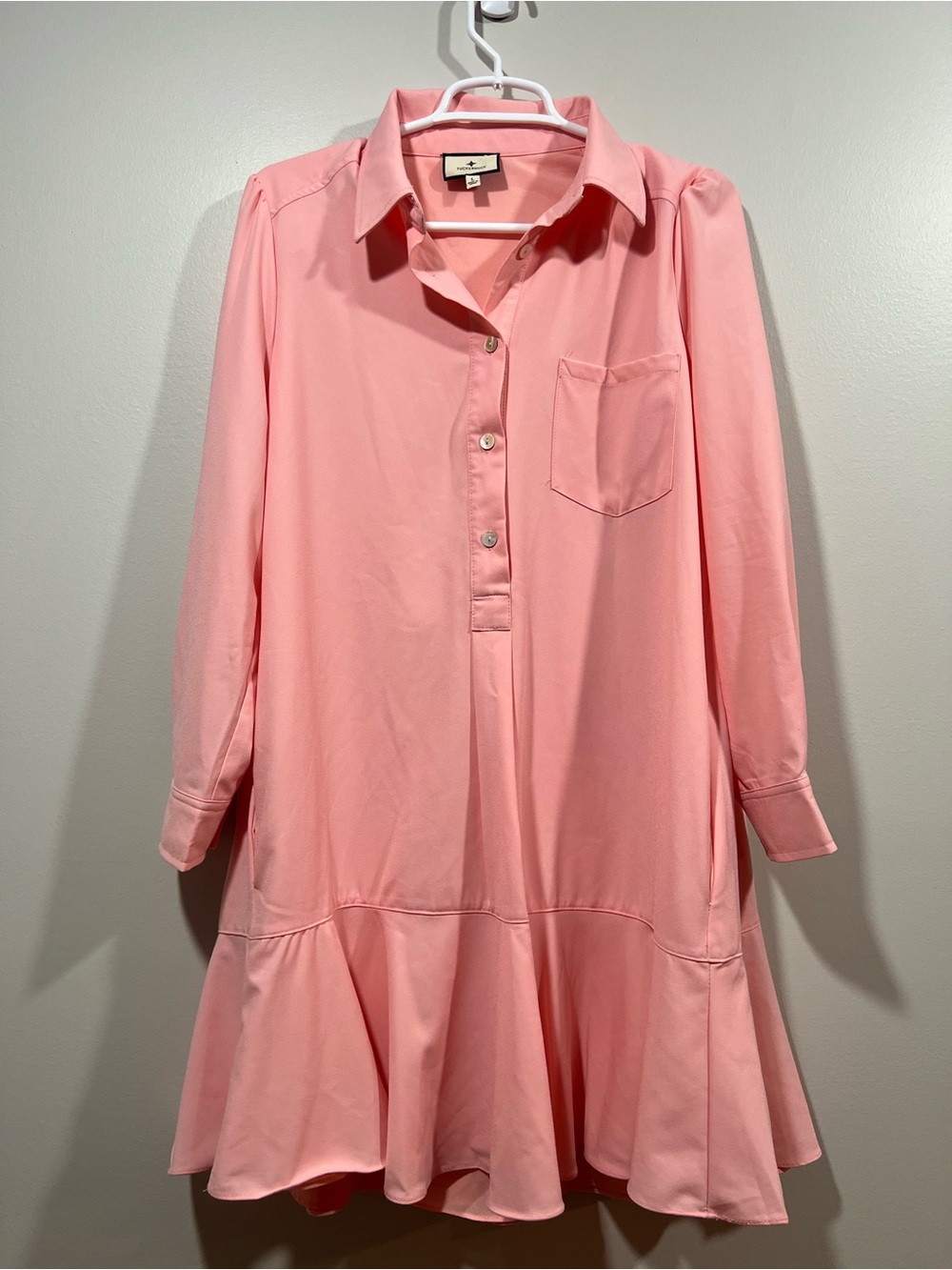 Tuckernuck Women’s Peach Long Sleeve Mini Dress